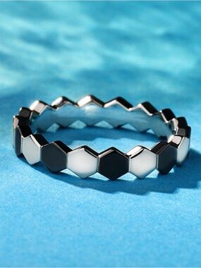 Jeulia- “Unconditional Love” Football Design Sterling Silver